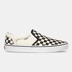 Baskets Vans Men Asher Checkers Black Natural